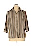 Croft & Barrow Tan 3/4 Sleeve Blouse Size 1X - photo 1