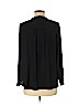 Ann Taylor LOFT 100% Polyester Black Long Sleeve Blouse Size M (petite) - photo 2