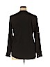 Calvin Klein 100% Polyester Black Long Sleeve Blouse Size XL - photo 2