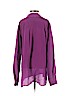 Lavender Brown 100% Silk Purple Long Sleeve Silk Top Size S - photo 2