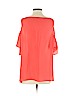 Kobi Halperin 100% Polyester Orange Short Sleeve Blouse Size L - photo 2
