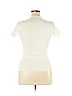 Burberry 100% Cotton White Short Sleeve Top Size L - photo 2