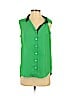 Vince Camuto 100% Polyester Green Sleeveless Blouse Size S - photo 1