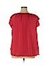 Terra & Sky 100% Polyester Red Short Sleeve Blouse Size 0X - photo 2