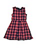 Crewcuts 100% Cotton Checkered-gingham Red Dress Size 2 - photo 1