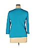 Anne Klein Sport 100% Cotton Blue 3/4 Sleeve T-Shirt Size XL - photo 2