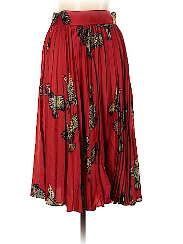 Tucker Silk Skirt (view 2)