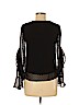 Iz Byer 100% Polyester Black Long Sleeve Blouse Size XS - photo 2