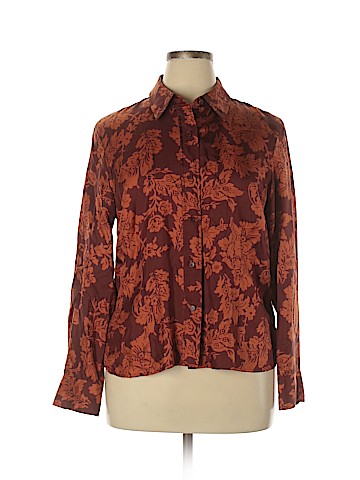 Sigrid Olsen Long Sleeve Silk Top (view 1)