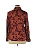 Sigrid Olsen 100% Silk Burgundy Long Sleeve Silk Top Size XL - photo 2
