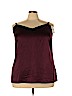 Lane Bryant Burgundy Sleeveless Blouse Size 22/24 Plus (5) - photo 1
