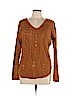 Pink Rose 100% Acrylic Tan Pullover Sweater Size L - photo 1