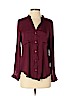 Forever 21 100% Polyester Burgundy Long Sleeve Blouse Size S - photo 1