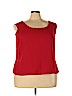 Unbranded 100% Polyester Red Sleeveless Blouse Size 24 - photo 1