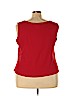 Unbranded 100% Polyester Red Sleeveless Blouse Size 24 - photo 2