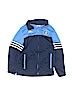 Adidas 100% Polyester Blue Track Jacket Size 7 - photo 1