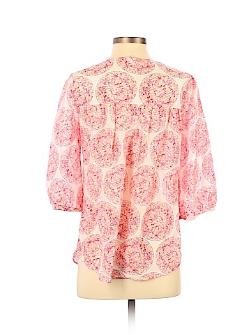 Calypso St. Barth 3/4 Sleeve Silk Top (view 2)