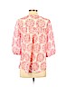 Calypso St. Barth 100% Silk Pink 3/4 Sleeve Silk Top Size XS - photo 2