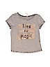Truly Me Black Short Sleeve Top Size 6 - photo 1