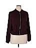 H&M 100% Polyester Burgundy Jacket Size 14 - photo 1