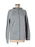 Nike 100% Polyester Gray Zip Up Hoodie Size L - photo 1