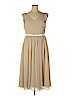 JJ's House 100% Polyester Tan Cocktail Dress Size 16 - photo 1