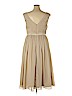 JJ's House 100% Polyester Tan Cocktail Dress Size 16 - photo 2