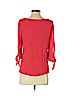 H&M 100% Viscose Red 3/4 Sleeve Blouse Size 4 - photo 2