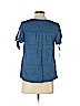 Madewell 100% Cotton Blue Short Sleeve Blouse Size XXS - photo 2