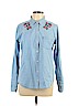 Hollister 100% Cotton Blue Long Sleeve Button-Down Shirt Size L - photo 1
