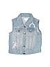The Children's Place Solid Blue Denim Vest Size 3T - photo 1