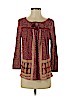 Lucky Brand 100% Cotton Red 3/4 Sleeve Blouse Size S - photo 1
