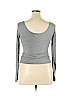 Carly Jean Gray Long Sleeve Top Size XL - photo 2