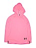Under Armour 100% Polyester Pink Pullover Hoodie Size L (youth) - photo 1