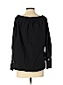 Zara 100% Cotton Black Long Sleeve Top Size S - photo 2