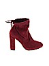 Bamboo Burgundy Ankle Boots Size 7 - photo 1