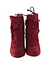 Bamboo Burgundy Ankle Boots Size 7 - photo 2