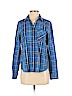 American Eagle Outfitters 100% Cotton Blue Long Sleeve Button-Down Shirt Size S - photo 1