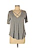 No Boundaries Gray Short Sleeve Top Size M - photo 1
