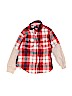 Carter's 100% Cotton Plaid Red Long Sleeve Button-Down Shirt Size 3T - photo 1