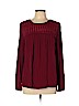 Meadow Rue 100% Rayon Burgundy Long Sleeve Blouse Size L - photo 1