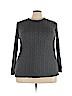 Woman Within 100% Cotton Gray Pullover Sweater Size 24 - photo 1