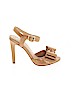 Saks Fifth Avenue Tan Heels Size 8 1/2 - photo 1