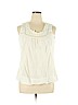 Relativity 100% Cotton Ivory Sleeveless Blouse Size XL - photo 1