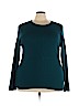 Jeanne Pierre 100% Cotton Teal Pullover Sweater Size 3X - photo 1