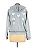 Wildfox 100% Cotton Blue Zip Up Hoodie Size Lg (3 or L) - photo 2