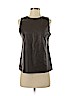 Vince. 100% Leather Brown Leather Top Size 6 - photo 1