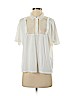 The Kooples 100% Cotton White Short Sleeve Top Size Med (3) - photo 1