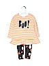 Cat & Jack Stripes Orange Leggings 12-18 MO / 18 MO - photo 1