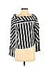 Topshop 100% Cotton Black Long Sleeve Blouse Size 4 - photo 1
